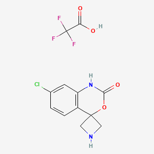 7-Chlorospiro[1H-3,1-benzoxazine-4,3'-azetidine]-2-one;2,2,2-trifluoroacetic acid