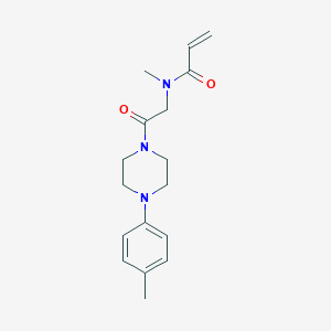 N-Methyl-N-[2-[4-(4-methylphenyl)piperazin-1-yl]-2-oxoethyl]prop-2-enamide