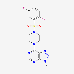 7-(4-((2,5-difluorophenyl)sulfonyl)piperazin-1-yl)-3-methyl-3H-[1,2,3]triazolo[4,5-d]pyrimidine