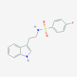 molecular formula C16H15FN2O2S B299558 4-fluoro-N-[2-(1H-indol-3-yl)ethyl]benzenesulfonamide 
