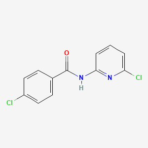 molecular formula C12H8Cl2N2O B2995582 Benzamide,4-chloro-n-(6-chloro-2-pyridinyl)- CAS No. 618445-04-8