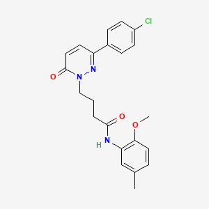 4-(3-(4-chlorophenyl)-6-oxopyridazin-1(6H)-yl)-N-(2-methoxy-5-methylphenyl)butanamide