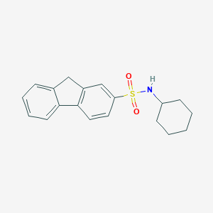 molecular formula C19H21NO2S B299559 N-cyclohexyl-9H-fluorene-2-sulfonamide 
