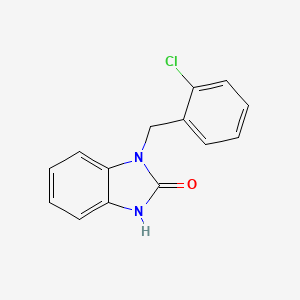 molecular formula C14H11ClN2O B2995590 1-(2-氯苄基)-1,3-二氢-2H-苯并咪唑-2-酮 CAS No. 161468-95-7