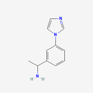 1-[3-(1H-imidazol-1-yl)phenyl]ethan-1-amine