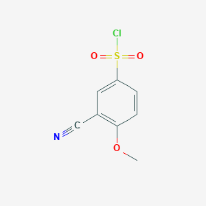 3-Cyano-4-methoxybenzenesulfonyl chloride