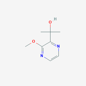 molecular formula C8H12N2O2 B2995619 2-(1-羟基-1-甲基乙基)-3-甲氧基吡嗪 CAS No. 38346-80-4