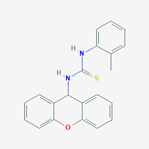 molecular formula C21H18N2OS B299562 N-(2-methylphenyl)-N'-(9H-xanthen-9-yl)thiourea 