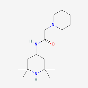 2-piperidin-1-yl-N-(2,2,6,6-tetramethylpiperidin-4-yl)acetamide