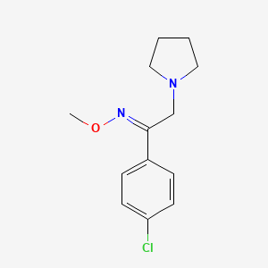 1-(4-chlorophenyl)-2-(1-pyrrolidinyl)-1-ethanone O-methyloxime