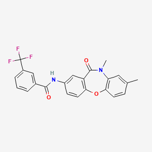 N-(8,10-dimethyl-11-oxo-10,11-dihydrodibenzo[b,f][1,4]oxazepin-2-yl)-3-(trifluoromethyl)benzamide