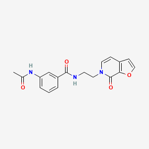 3-acetamido-N-(2-(7-oxofuro[2,3-c]pyridin-6(7H)-yl)ethyl)benzamide