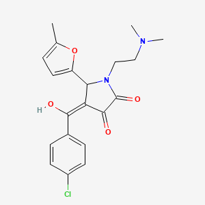 4-(4-chlorobenzoyl)-1-(2-(dimethylamino)ethyl)-3-hydroxy-5-(5-methylfuran-2-yl)-1H-pyrrol-2(5H)-one