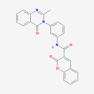 N-(3-(2-methyl-4-oxoquinazolin-3(4H)-yl)phenyl)-2-oxo-2H-chromene-3-carboxamide