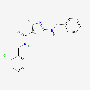 molecular formula C19H18ClN3OS B2995678 N-(3-methylbutyl)-4-oxo-4-pyrrolo[1,2-a]quinoxalin-5(4H)-ylbutanamide CAS No. 1243035-16-6