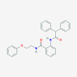 molecular formula C29H26N2O3 B299568 2-[(diphenylacetyl)amino]-N-(2-phenoxyethyl)benzamide 