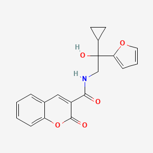 N-(2-cyclopropyl-2-(furan-2-yl)-2-hydroxyethyl)-2-oxo-2H-chromene-3-carboxamide