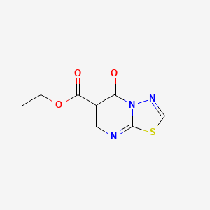 ethyl 2-methyl-5-oxo-5H-[1,3,4]thiadiazolo[3,2-a]pyrimidine-6-carboxylate