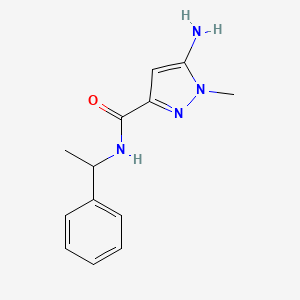 5-amino-1-methyl-N-(1-phenylethyl)-1H-pyrazole-3-carboxamide