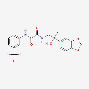 N1-(2-(benzo[d][1,3]dioxol-5-yl)-2-hydroxypropyl)-N2-(3-(trifluoromethyl)phenyl)oxalamide
