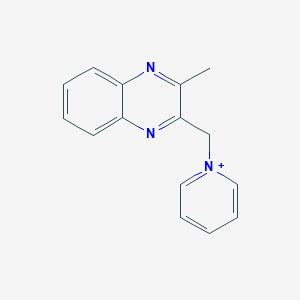 molecular formula C15H14N3+ B299571 1-[(3-Methyl-2-quinoxalinyl)methyl]pyridinium 