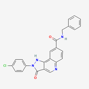2-(4-cyclopropyl-3,5-dioxo-3,4-dihydro-2H-pyridazino[4,5-b][1,4]thiazin-6(5H)-yl)-N-(2,3-dihydro-1,4-benzodioxin-6-yl)acetamide