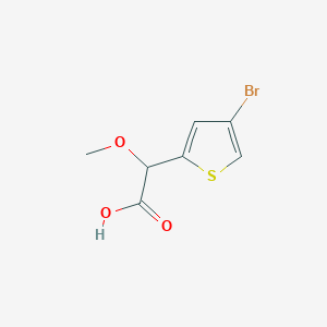 molecular formula C7H7BrO3S B2995716 2-(4-Bromothiophen-2-yl)-2-methoxyacetic acid CAS No. 1378260-68-4