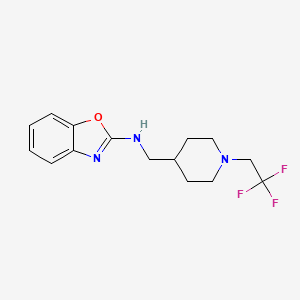 N-[[1-(2,2,2-Trifluoroethyl)piperidin-4-yl]methyl]-1,3-benzoxazol-2-amine