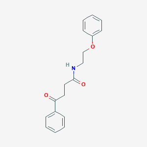 molecular formula C18H19NO3 B299573 4-oxo-N-(2-phenoxyethyl)-4-phenylbutanamide 