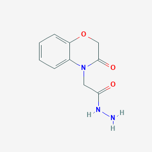 molecular formula C10H11N3O3 B2995731 2-(3-oxo-2,3-dihydro-4H-1,4-benzoxazin-4-yl)acetohydrazide CAS No. 121565-05-7