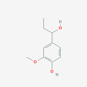 molecular formula C10H14O3 B2995737 4-(1-Hydroxypropyl)-2-methoxyphenol CAS No. 6997-34-8