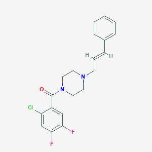 1-(2-Chloro-4,5-difluorobenzoyl)-4-cinnamylpiperazine