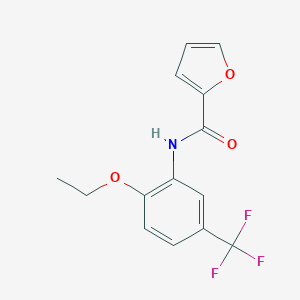 molecular formula C14H12F3NO3 B299577 N-[2-ethoxy-5-(trifluoromethyl)phenyl]-2-furamide 