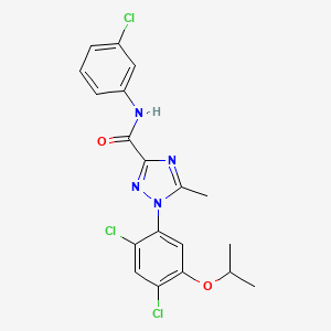 N-(3-chlorophenyl)-1-(2,4-dichloro-5-isopropoxyphenyl)-5-methyl-1H-1,2,4-triazole-3-carboxamide