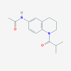 molecular formula C15H20N2O2 B2995773 N-(1-isobutyryl-1,2,3,4-tetrahydroquinolin-6-yl)acetamide CAS No. 941871-30-3