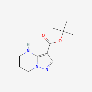 molecular formula C11H17N3O2 B2995789 叔丁基 4H,5H,6H,7H-吡唑并[1,5-a]嘧啶-3-甲酸酯 CAS No. 1909317-16-3