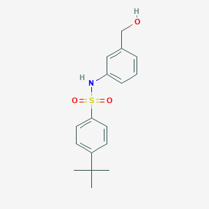 molecular formula C17H21NO3S B299579 4-tert-butyl-N-[3-(hydroxymethyl)phenyl]benzenesulfonamide 