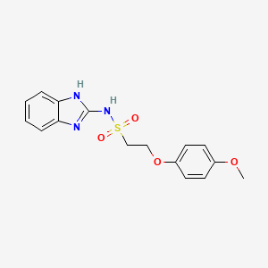 molecular formula C16H17N3O4S B2995809 N-(1H-苯并[d]咪唑-2-基)-2-(4-甲氧基苯氧基)乙磺酰胺 CAS No. 1396793-81-9