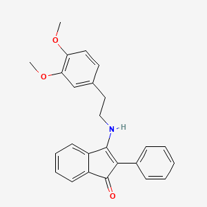3-[(3,4-dimethoxyphenethyl)amino]-2-phenyl-1H-inden-1-one