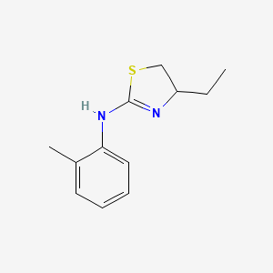 molecular formula C12H16N2S B2995818 4-ethyl-N-(2-methylphenyl)-4,5-dihydro-1,3-thiazol-2-amine CAS No. 380349-31-5
