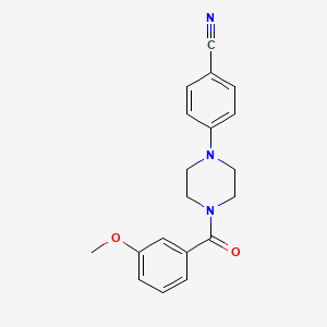 4-[4-(3-Methoxybenzoyl)piperazin-1-yl]benzonitrile