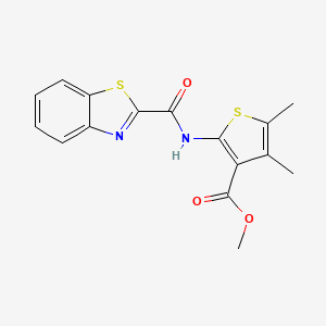Methyl 2-(benzo[d]thiazole-2-carboxamido)-4,5-dimethylthiophene-3-carboxylate