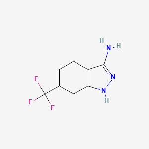 6-(Trifluoromethyl)-4,5,6,7-tetrahydro-1H-indazol-3-amine