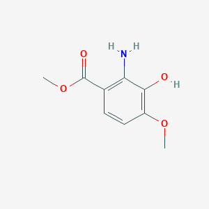 molecular formula C9H11NO4 B2995829 Methyl 2-amino-3-hydroxy-4-methoxybenzoate CAS No. 90610-49-4