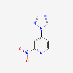 2-nitro-4-(1H-1,2,4-triazol-1-yl)pyridine