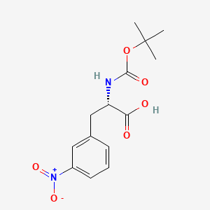 molecular formula C14H18N2O6 B2995849 Boc-3-Nitro-L-Phenylalanine CAS No. 131980-29-5; 158741-21-0