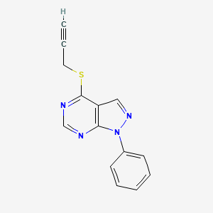 1-Phenyl-4-prop-2-ynylsulfanylpyrazolo[3,4-d]pyrimidine
