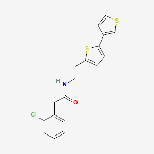 N-(2-([2,3'-bithiophen]-5-yl)ethyl)-2-(2-chlorophenyl)acetamide