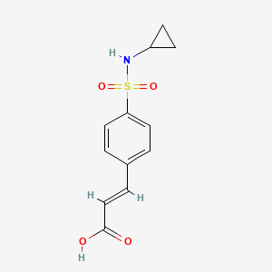 3-[4-(Cyclopropylsulfamoyl)phenyl]prop-2-enoic acid