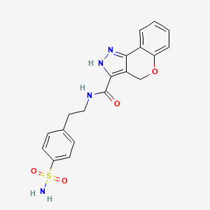 N-(4-sulfamoylphenethyl)-2,4-dihydrochromeno[4,3-c]pyrazole-3-carboxamide